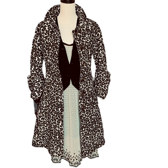 Tov Holy G Leapord Print Coat Size 4 - Picture 3 of 16